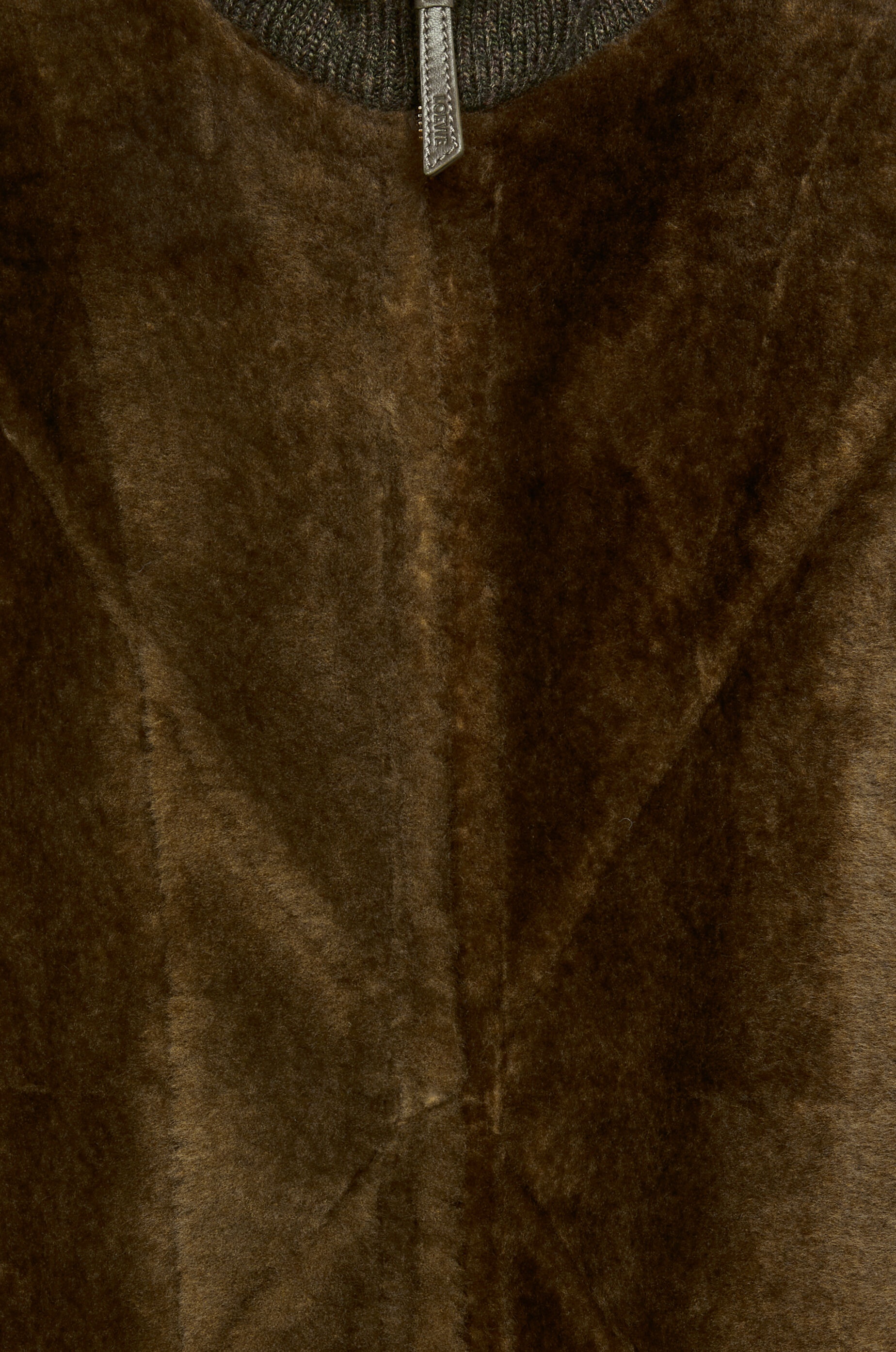 Puzzle Fold vest in shearling and wool - 7