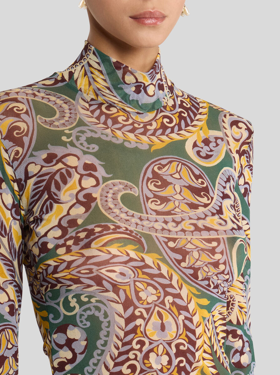 PAISLEY TULLE SWEATER - 3