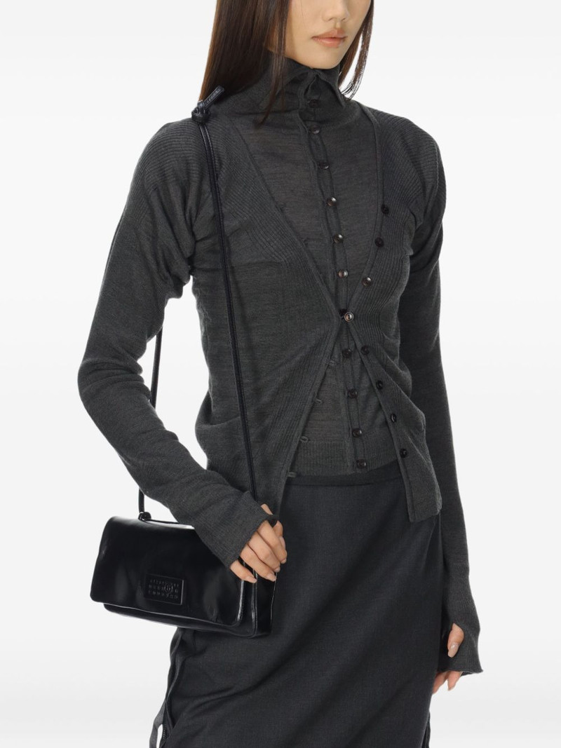 LOW CLASSIC layered fitted cardigan outlook