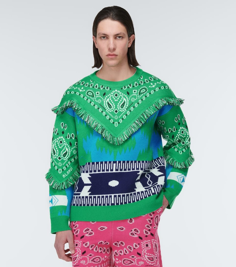 Icon Bandana jacquard virgin wool sweater 3