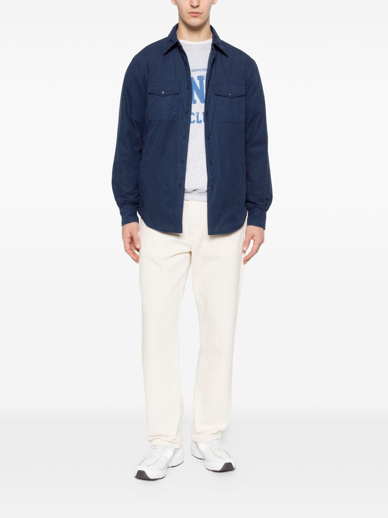 Aspesi Mod. 13 buttoned chest-pocket cotton overshirt outlook