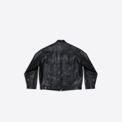 BALENCIAGA Men's Denim Style Jacket in Black outlook