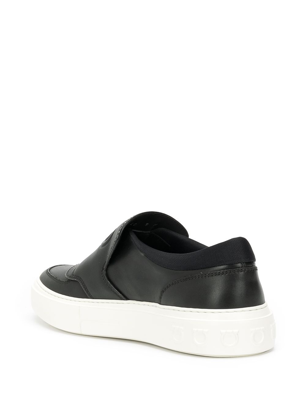 Gancini-print slip-on sneakers - 3