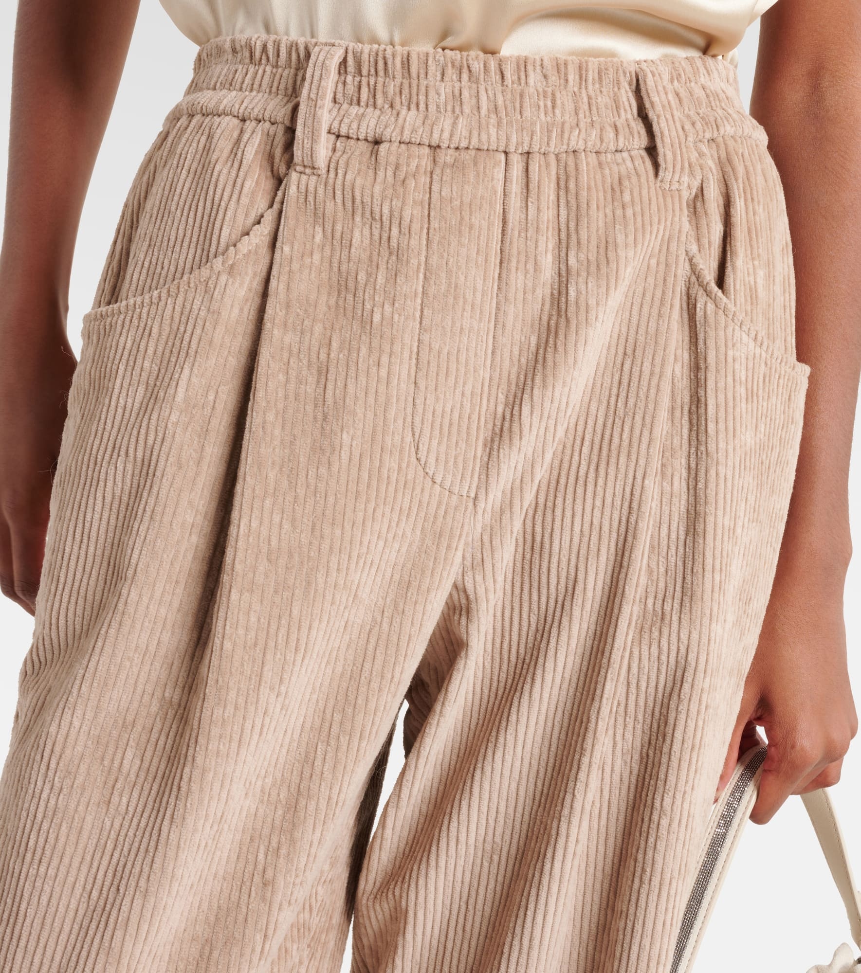 Pleated straight pants - 4