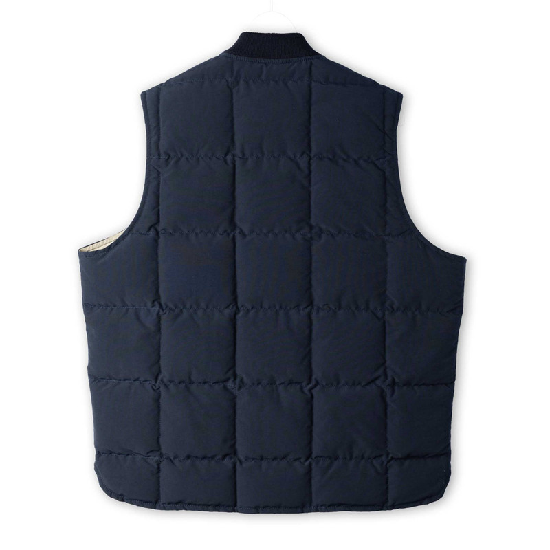 The Real McCoys The Real McCoy's Cotton/Nylon Down Vest Navy outlook