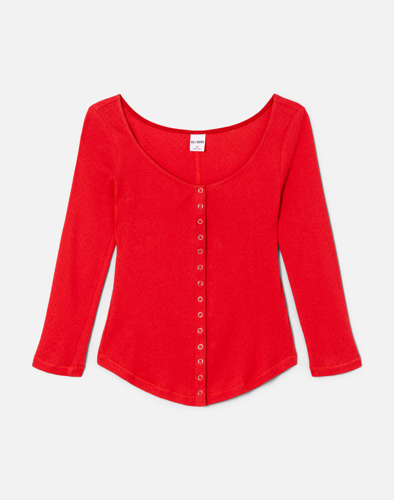 Olivia Top - Heritage Red 1