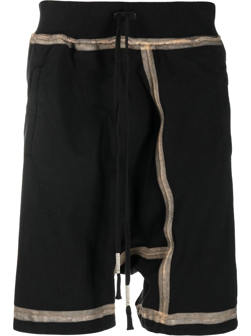 contrast-trim panelled track shorts - 1