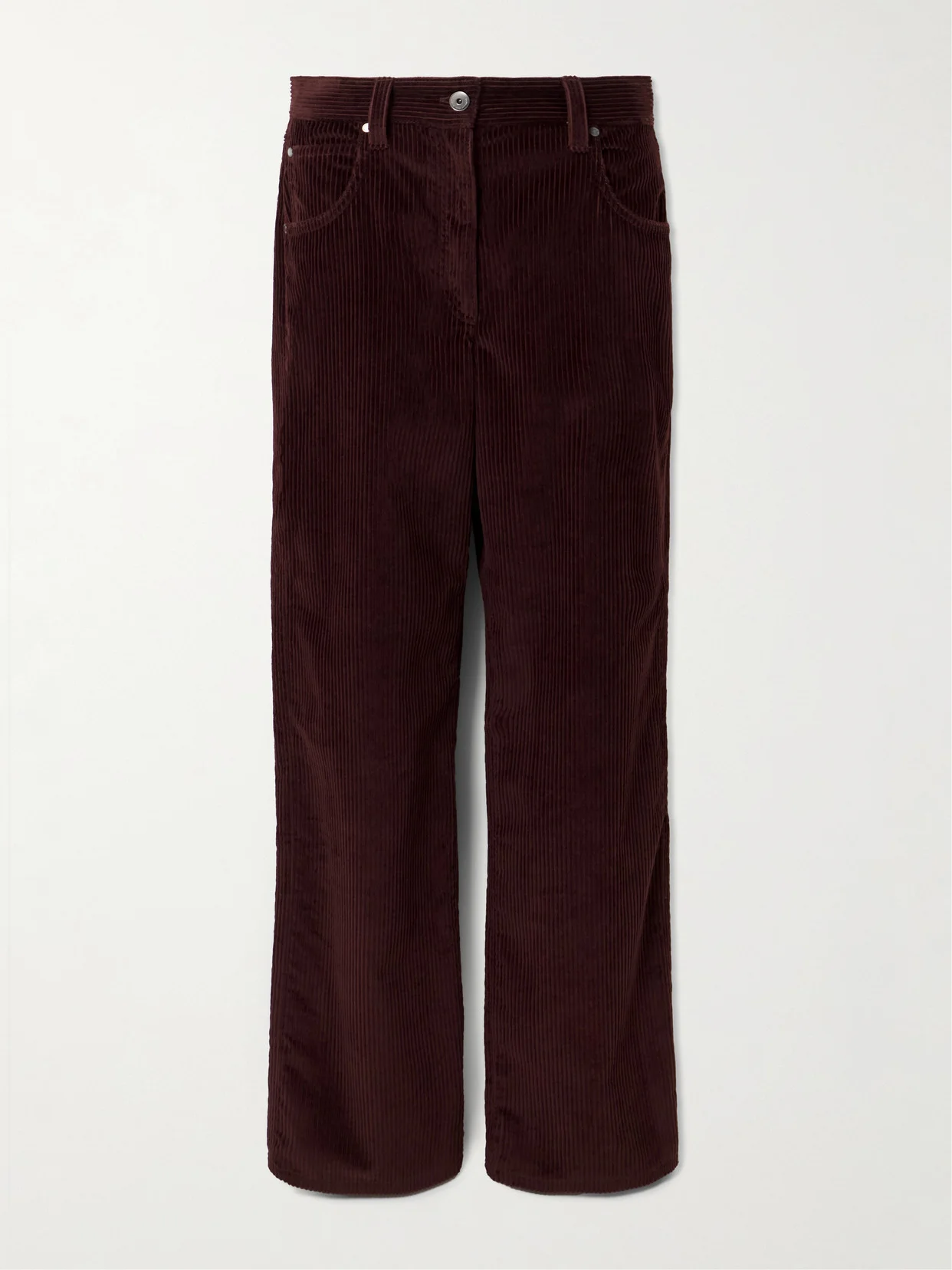 Cotton-corduroy Straight-leg Pants - 1