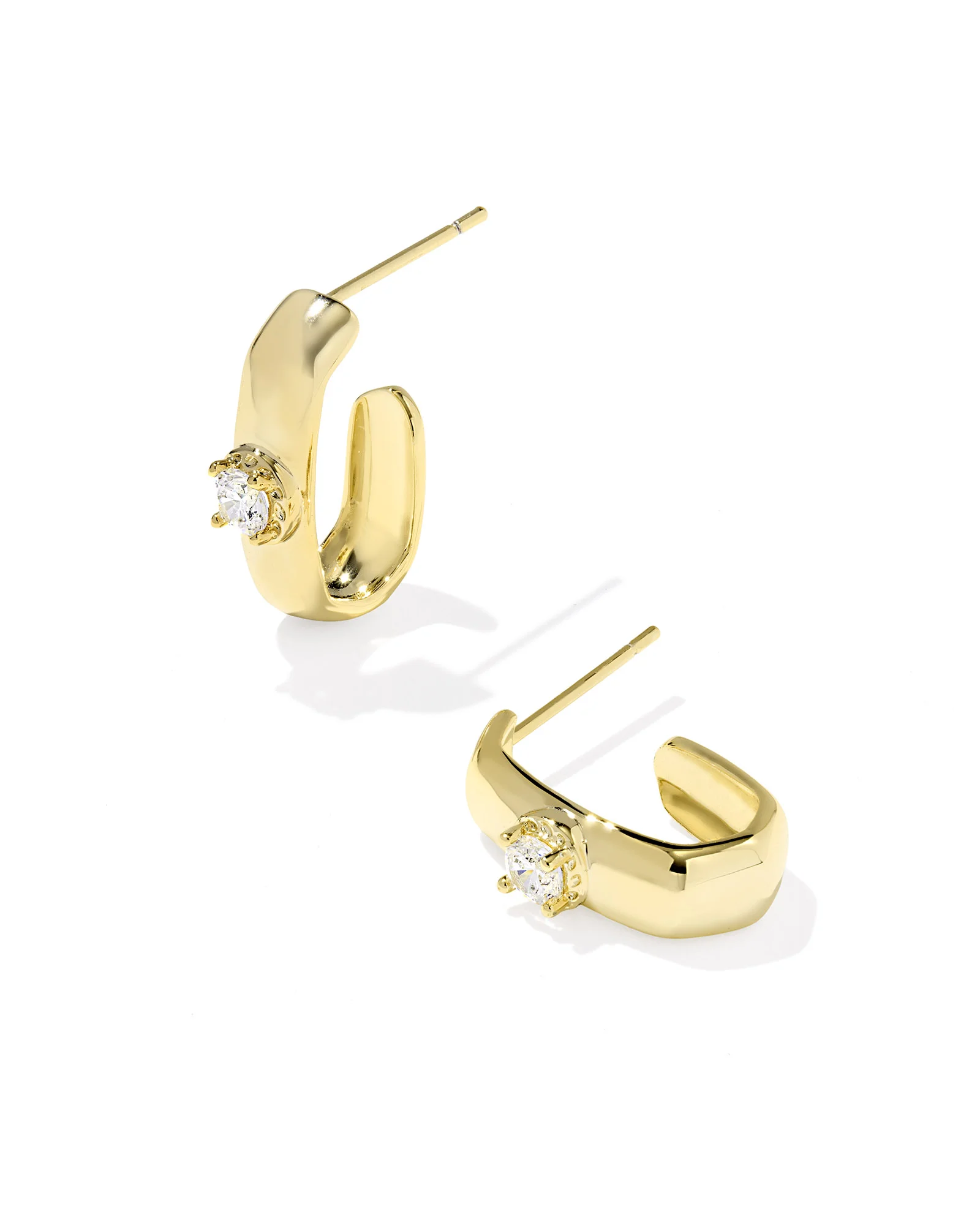 Bria Gold Hoop Earrings - 1
