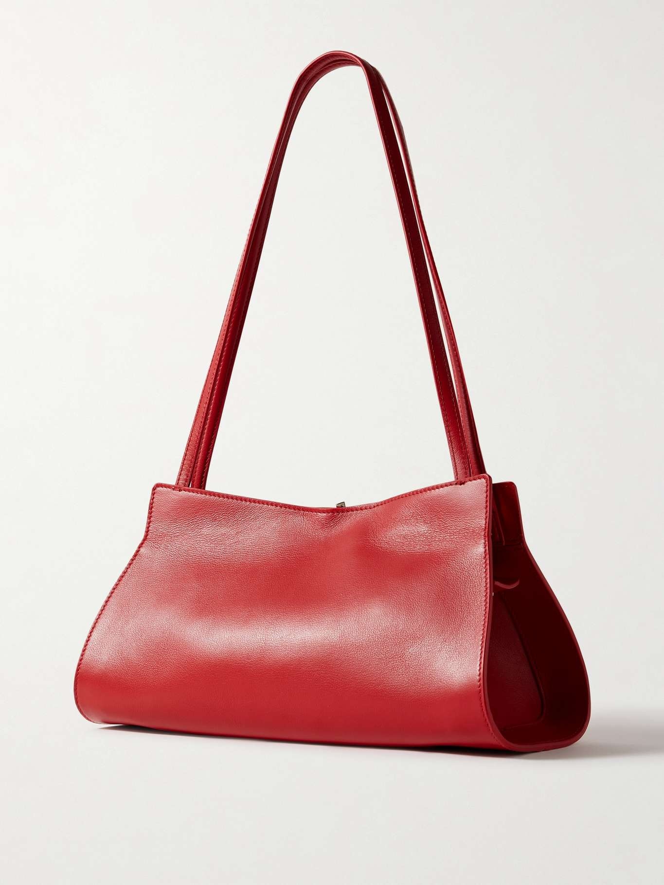 Johanna embellished leather shoulder bag Red - 3
