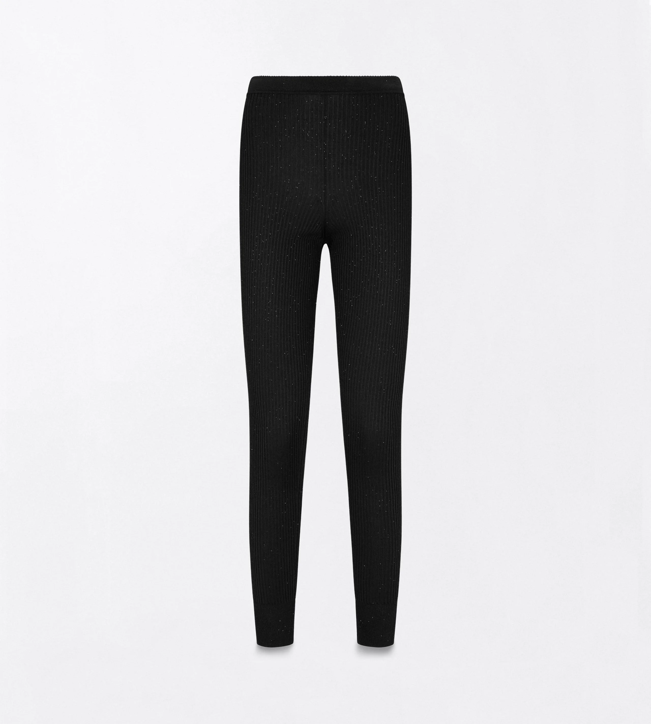 COMPACT LUREX VISCOSE MIXED RIB WITH MICRO SEQUINS LEGGINGS - 1