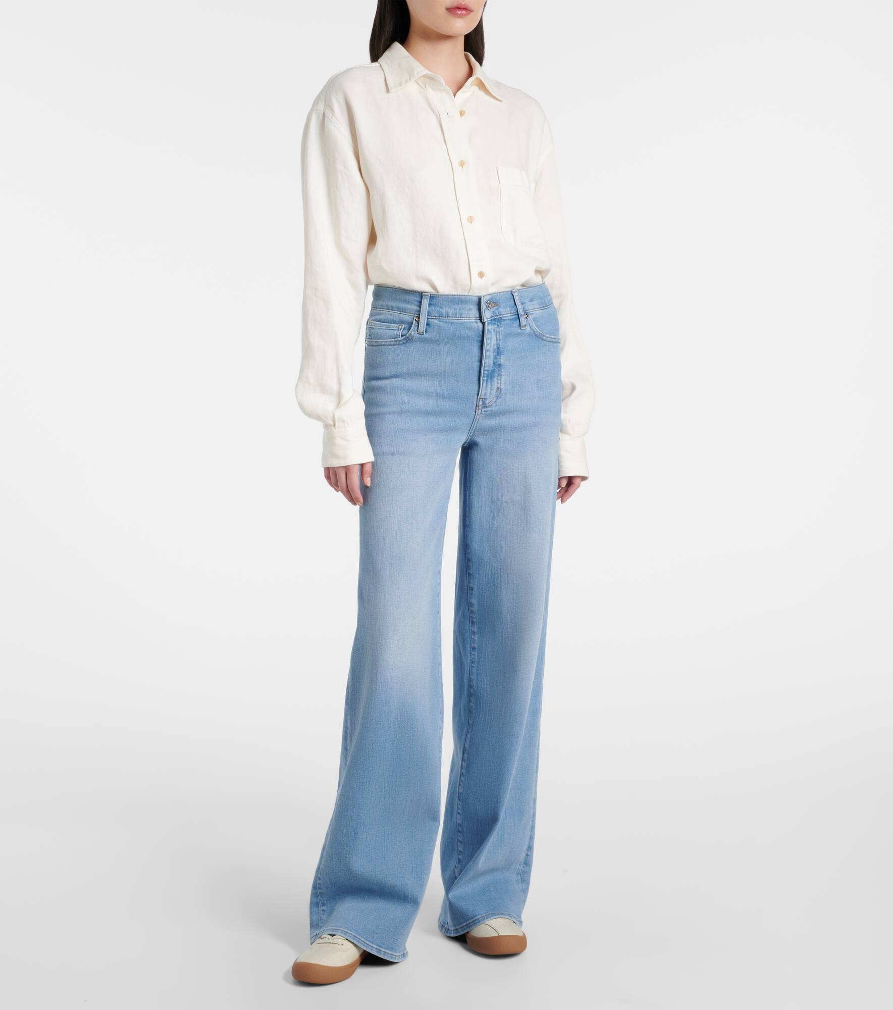 Le Slim Palazzo flared jeans - 7