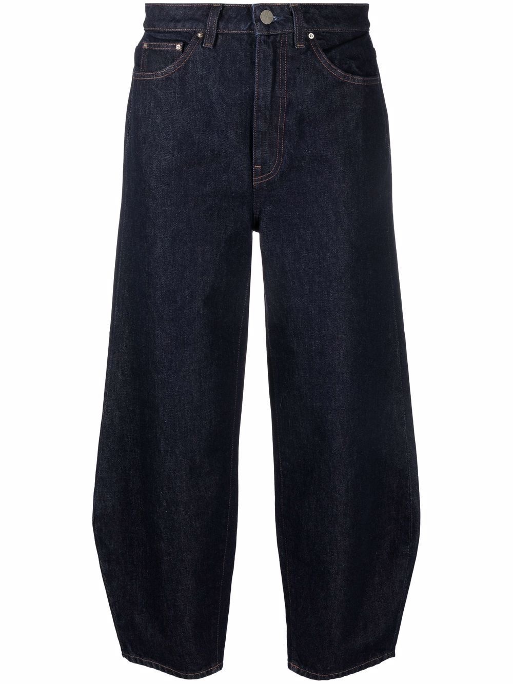 tapered cropped jeans - 1