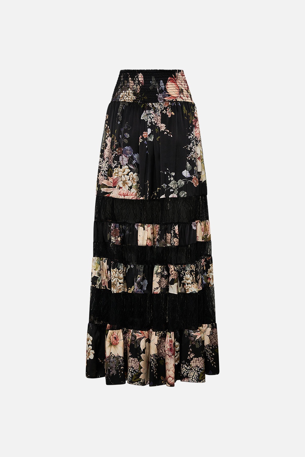 MAXI SKIRT WITH LACE INSERTS - 2