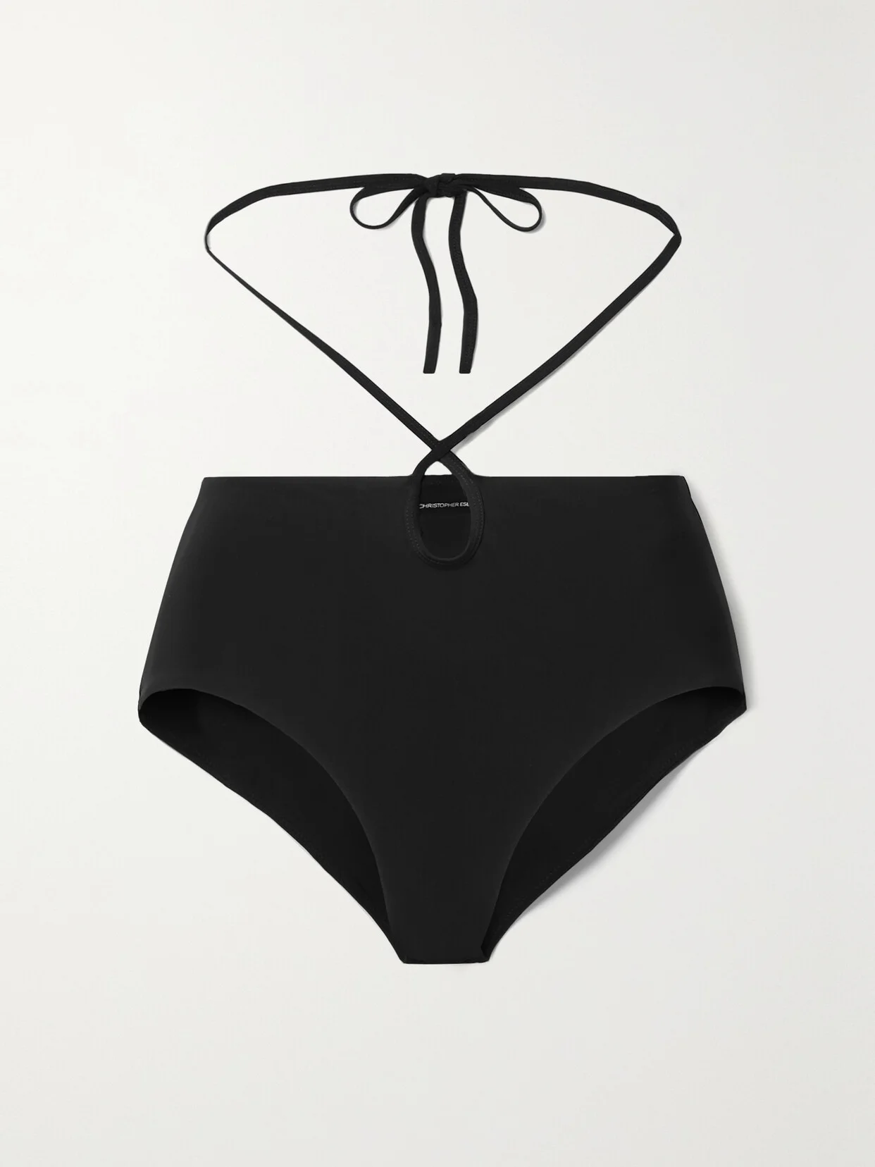 Cutout Tie-back Bikini Briefs - 1