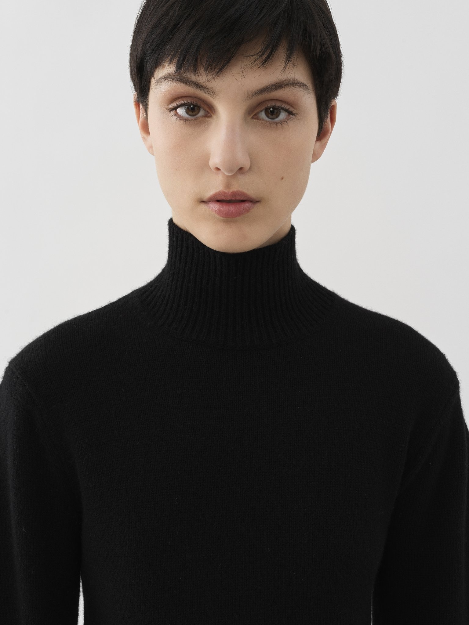 BALLOON-SLEEVE HIGH-NECK SWEATER - 5