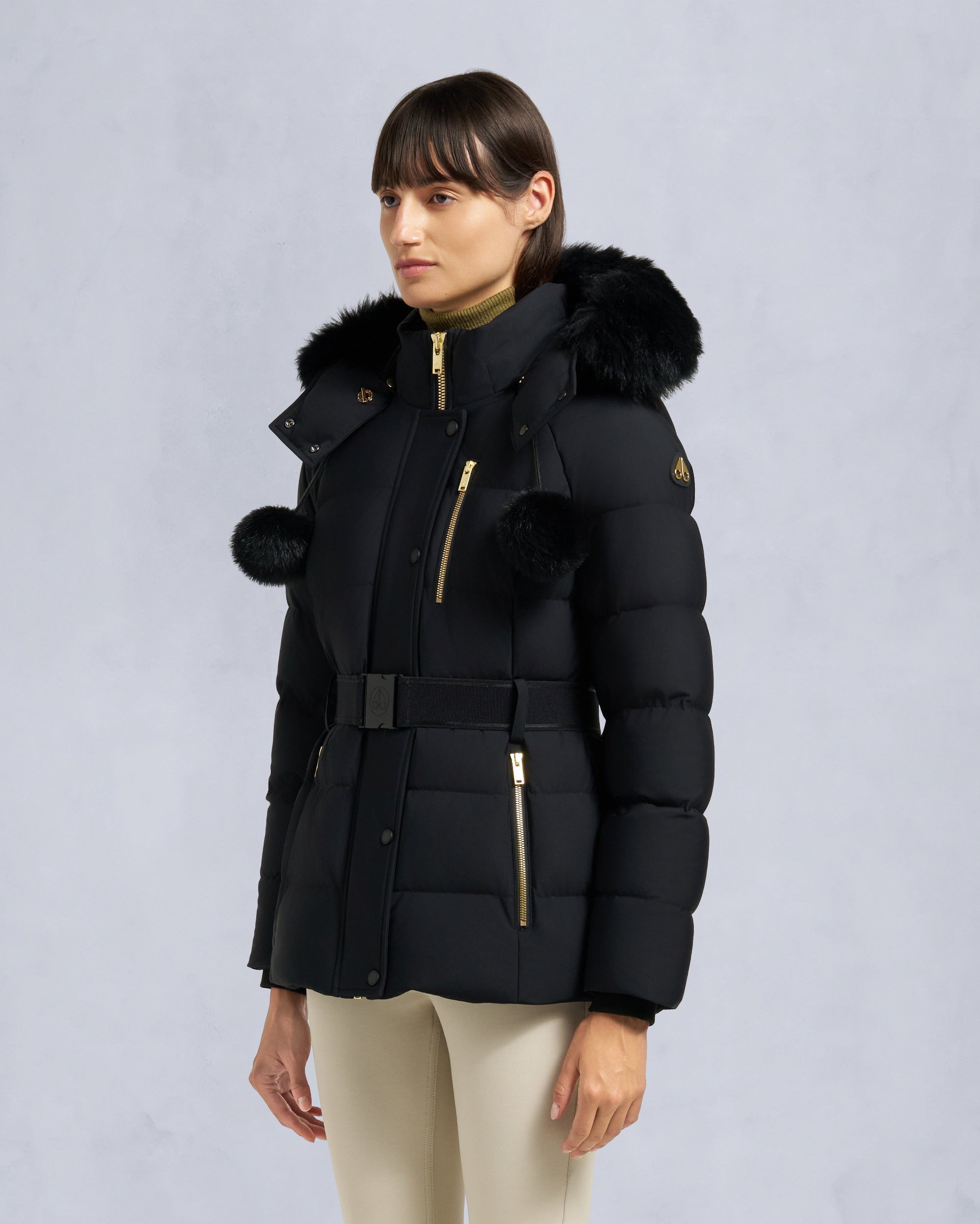 GOLD SERIES NYLUXE CAMBRIA SHEARLING JACKET - 3