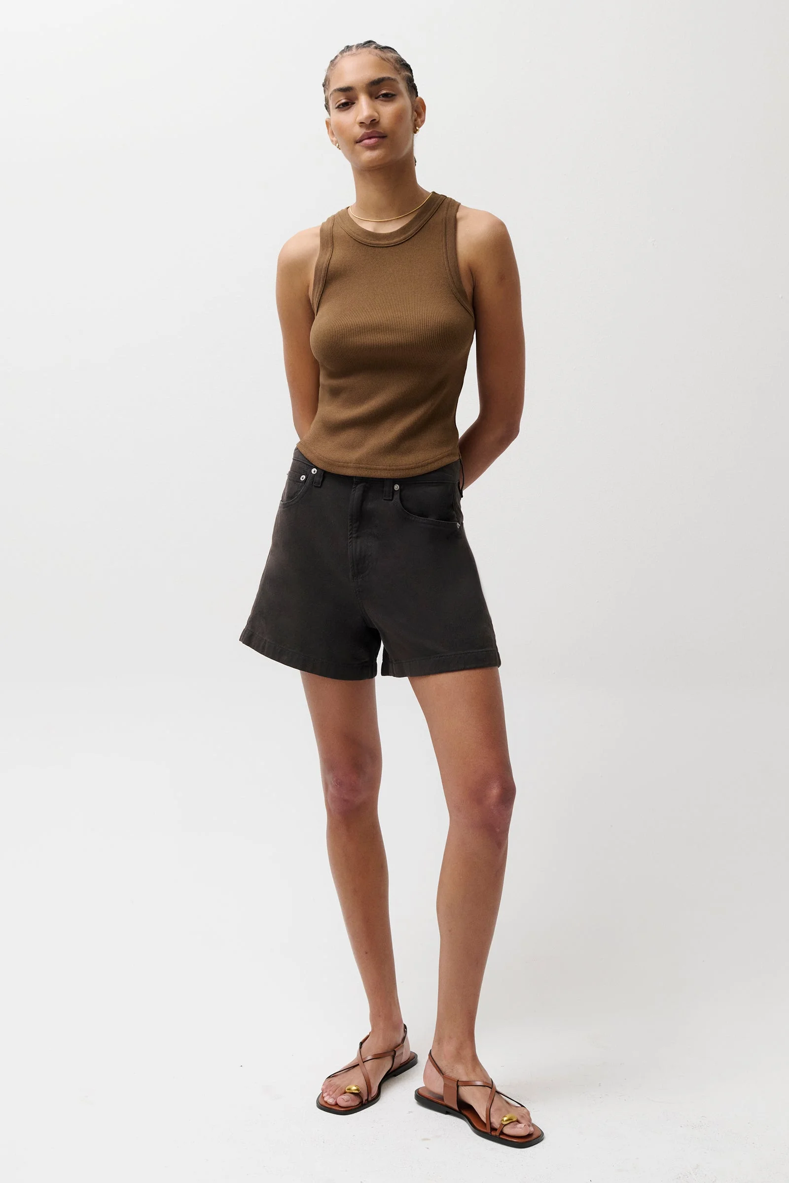 KIMORA HIGH RISE SHORT - BRISTOL BLACK - 1