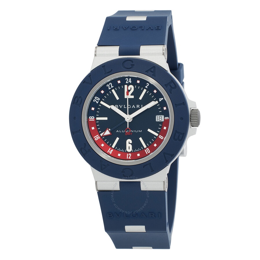 Bvlgari Aluminium "Pepsi" Automatic Blue Dial Men's Watch 103554 - 1