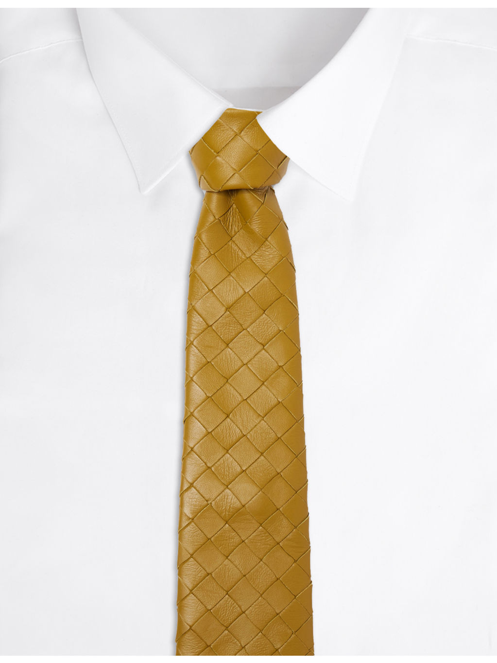 Intrecciato Leather Tie - 2