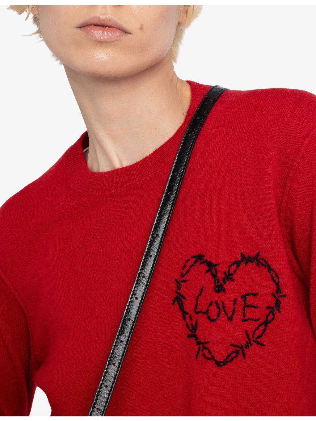 Kendy Heart-Embroidered Wool and Cashmere-Blend Jumper - 5