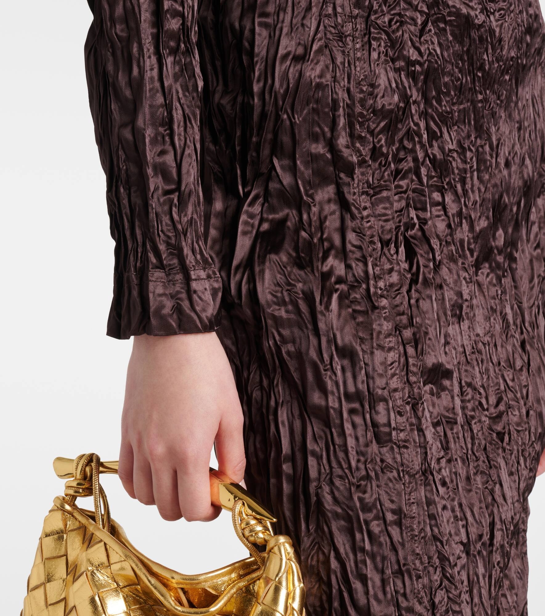 Satin midi dress - 5