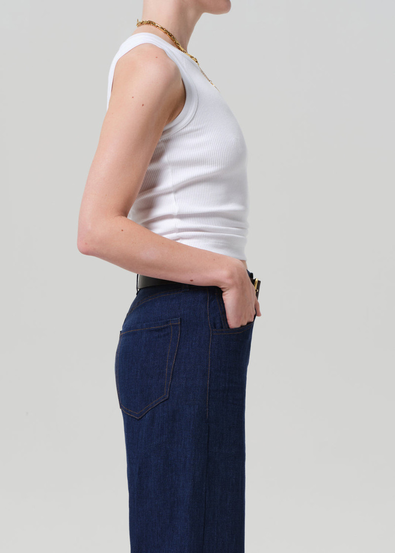 Isabel Rib Tank In White 4