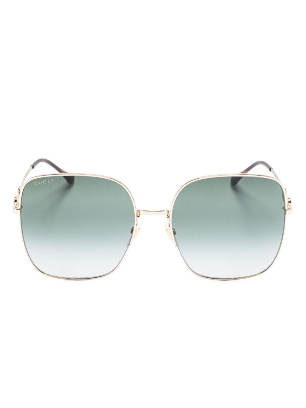 horsebit detail square-frame sunglasses - 1