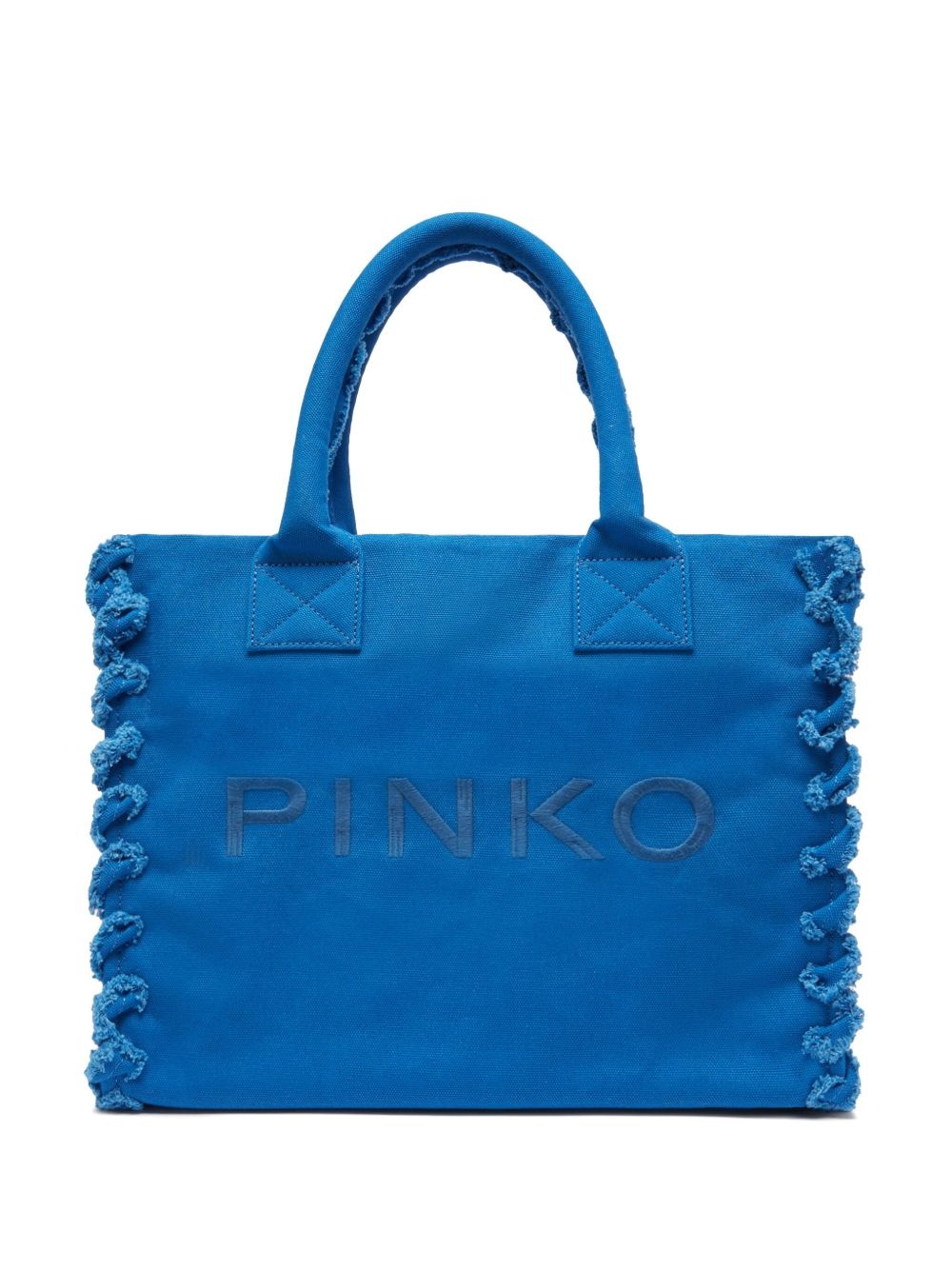 logo-embroidered beach bag - 1