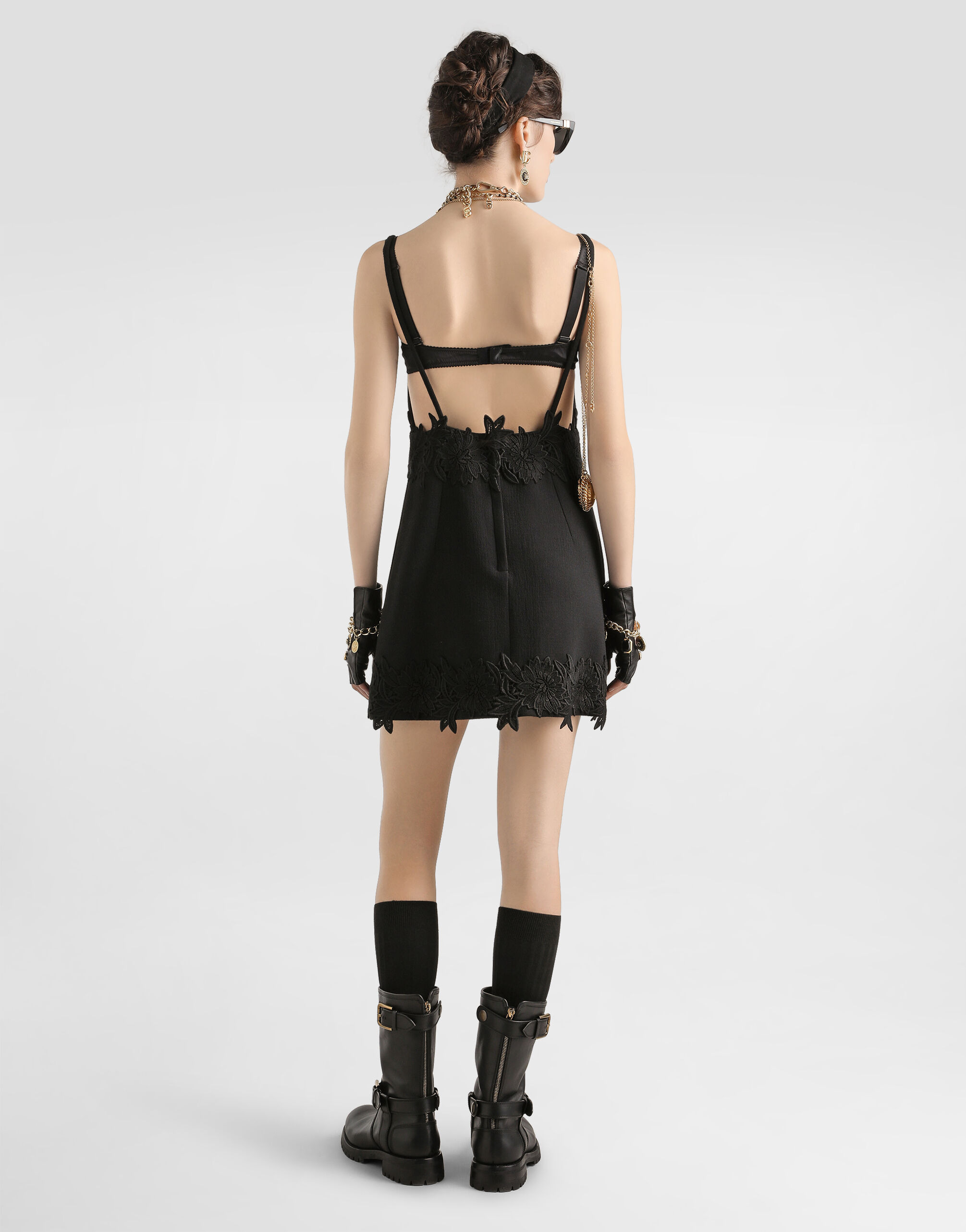 Stretch wool crêpe dress - 3