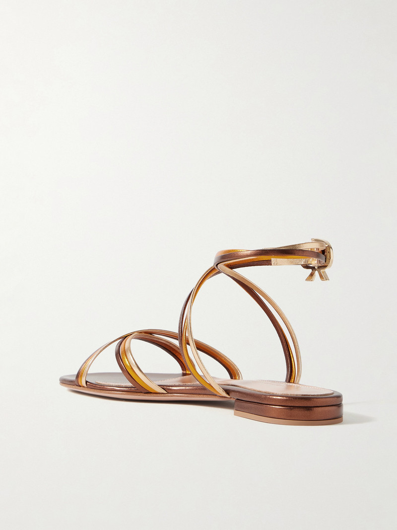 Calissa Metallic Leather Sandals 3