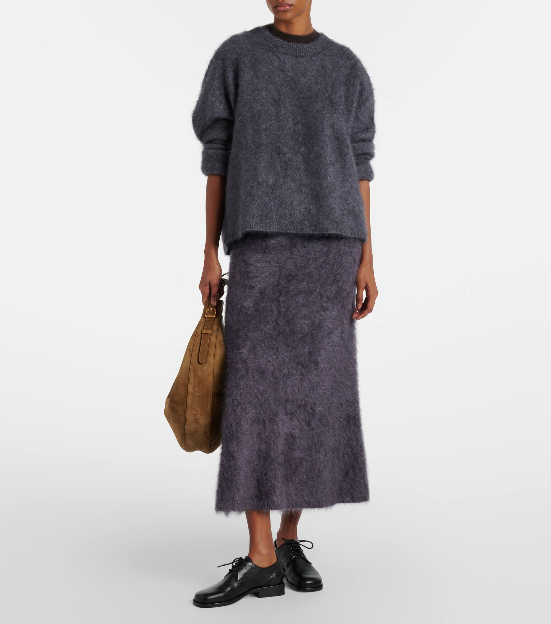 Asta cashmere midi skirt - 2