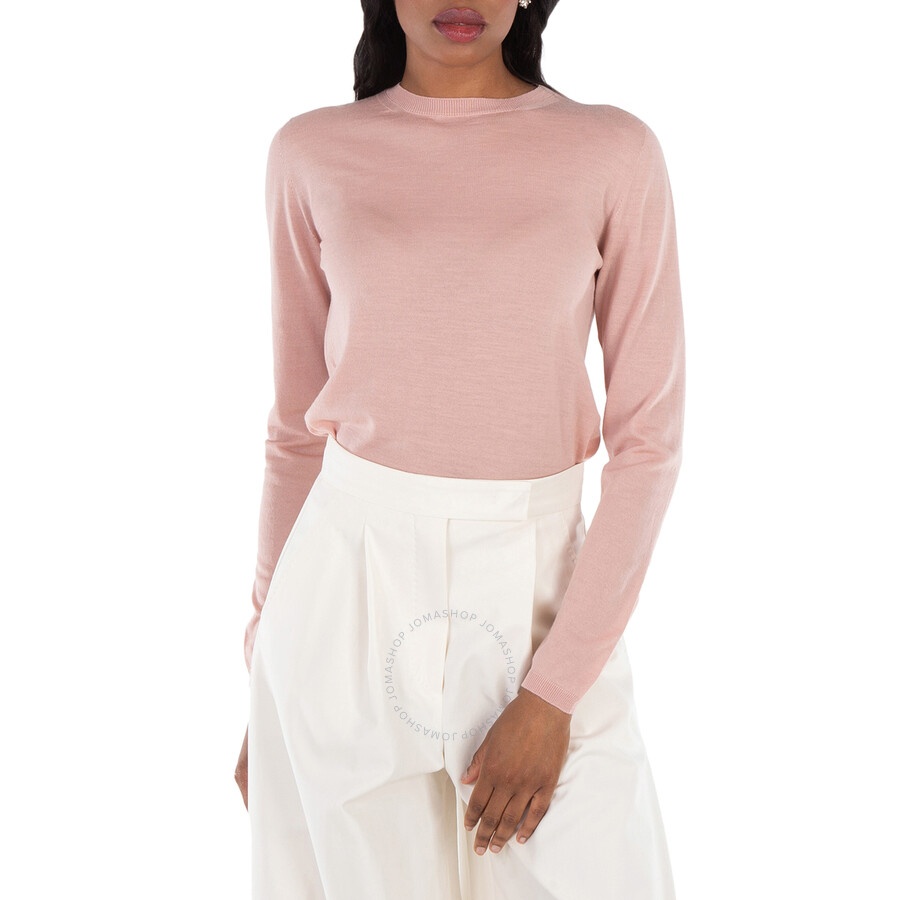 Max Mara Pink Pesco Wool Sweater, Size Medium - 1
