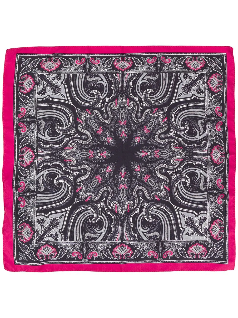 geometric paisley print scarf - 2