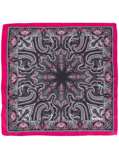 Etro geometric paisley print scarf outlook