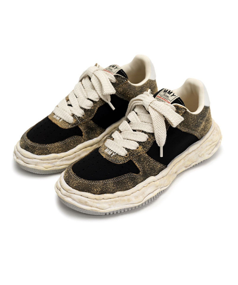 "WAYNE" OG Sole Mix Material Low-top Sneaker 14