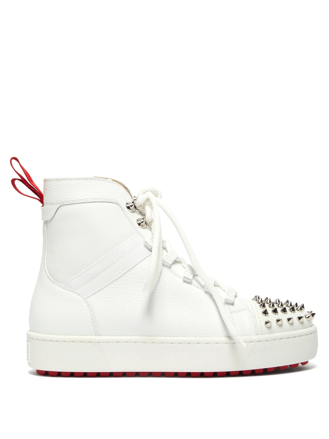 Smartic spike high-top leather trainers - 1