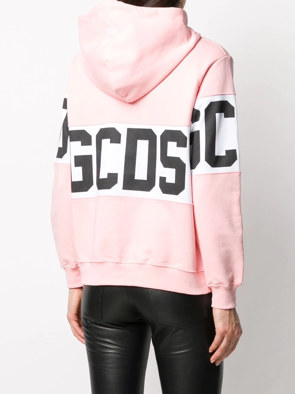 logo print hoodie - 4