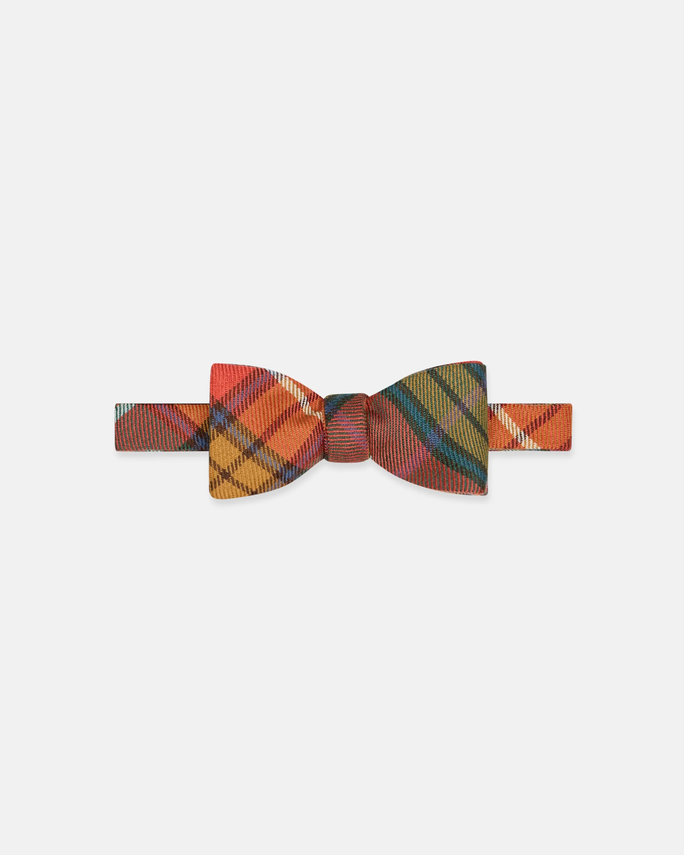 MADE-IN-ENGLAND BUCHANAN ANTIQUE TARTAN WOOL BOW TIE - 1