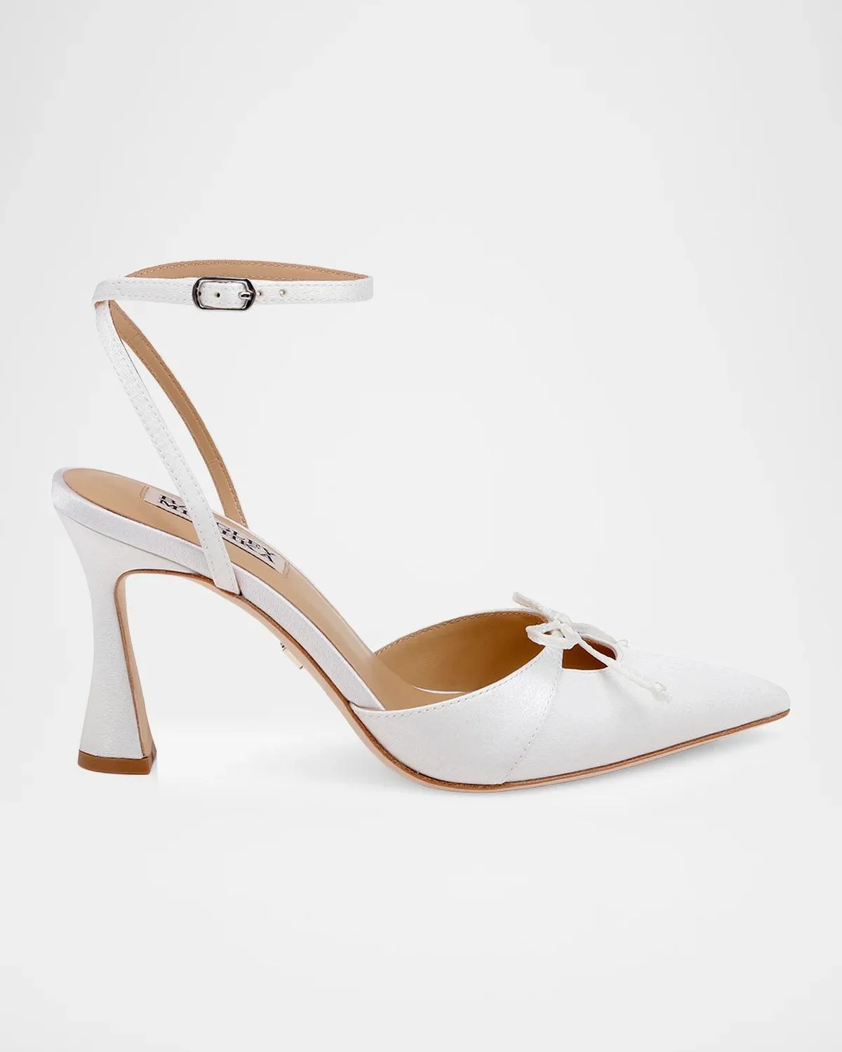 80mm Yara II Satin Ankle-Strap Pumps - 1