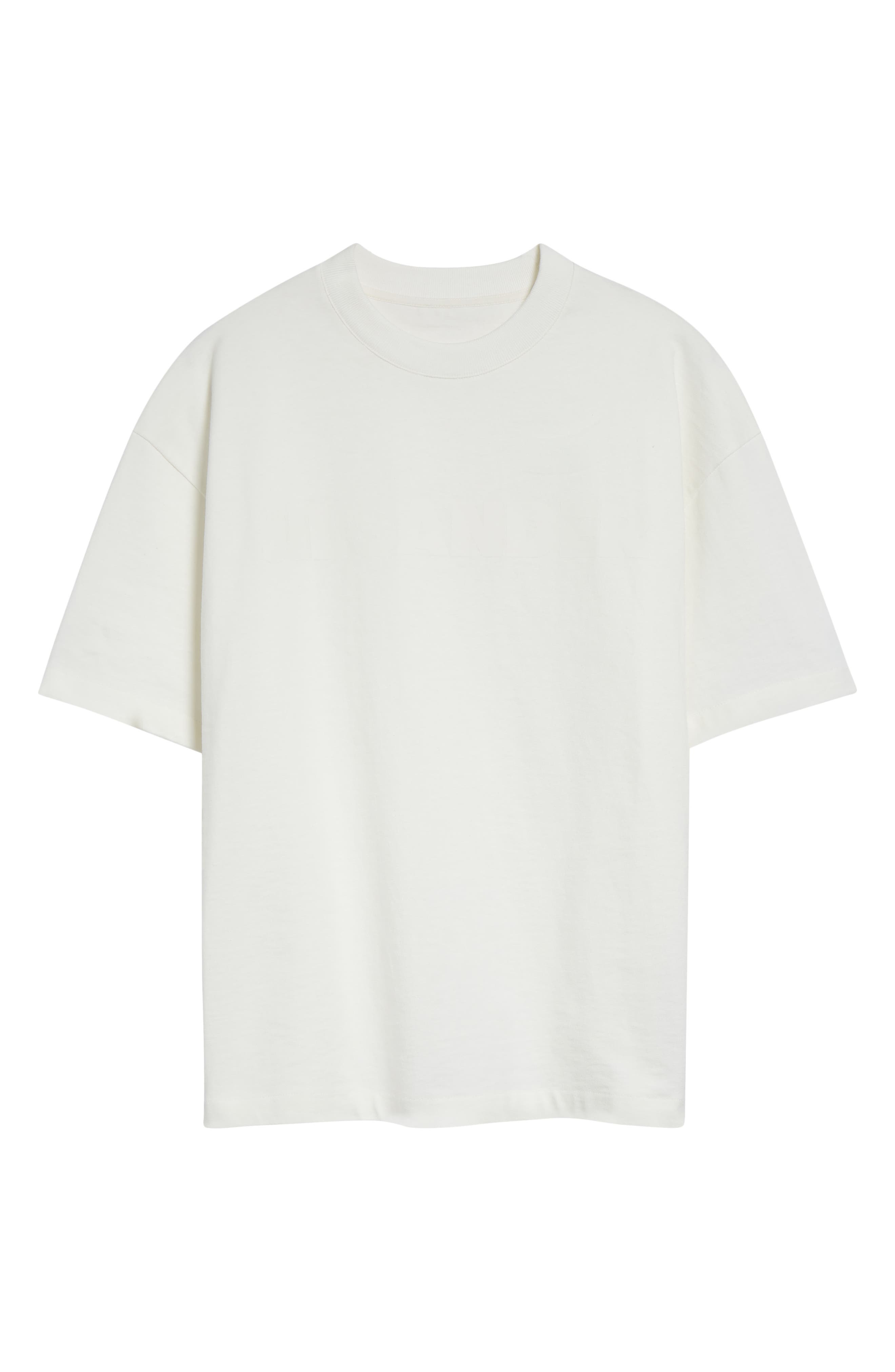 Jil Sander Boxy Logo Graphic T-Shirt in Porcelain at Nordstrom - 5