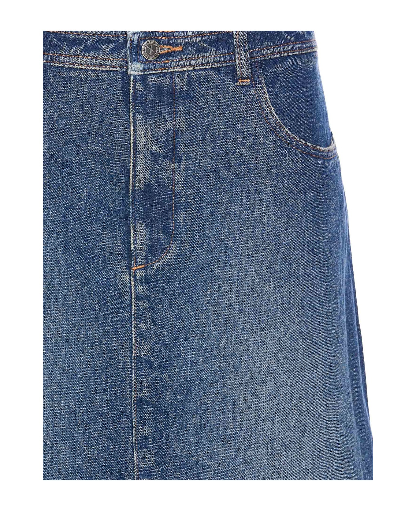 【送料&関税込】A.P.C. Jupe Georgia A.P.C. Jupe Georgia Denim Skirt | italist | REVERSIBLE