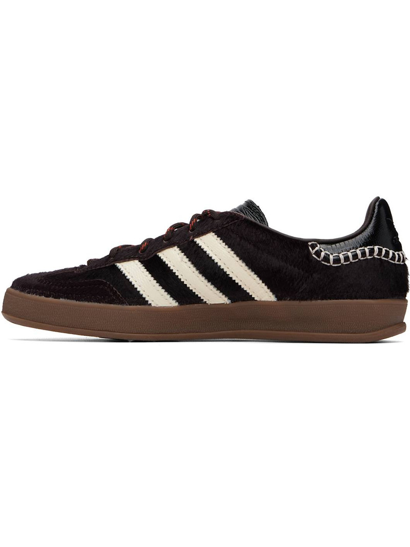 WALES BONNER Black adidas Originals Edition Gazelle Pony Sneakers outlook