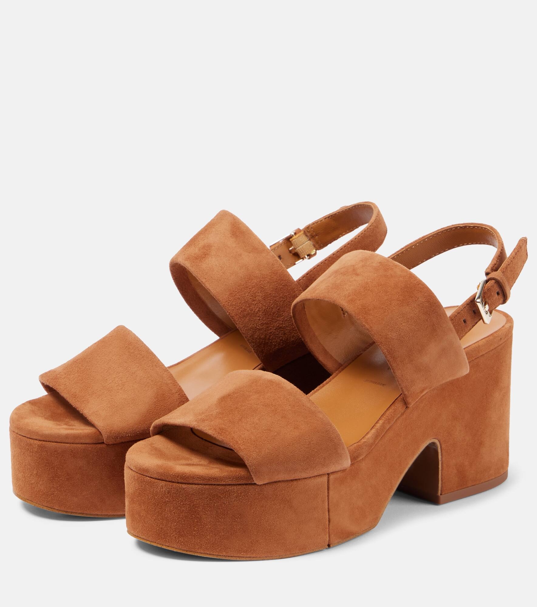 Cora4 suede platform sandals - 4