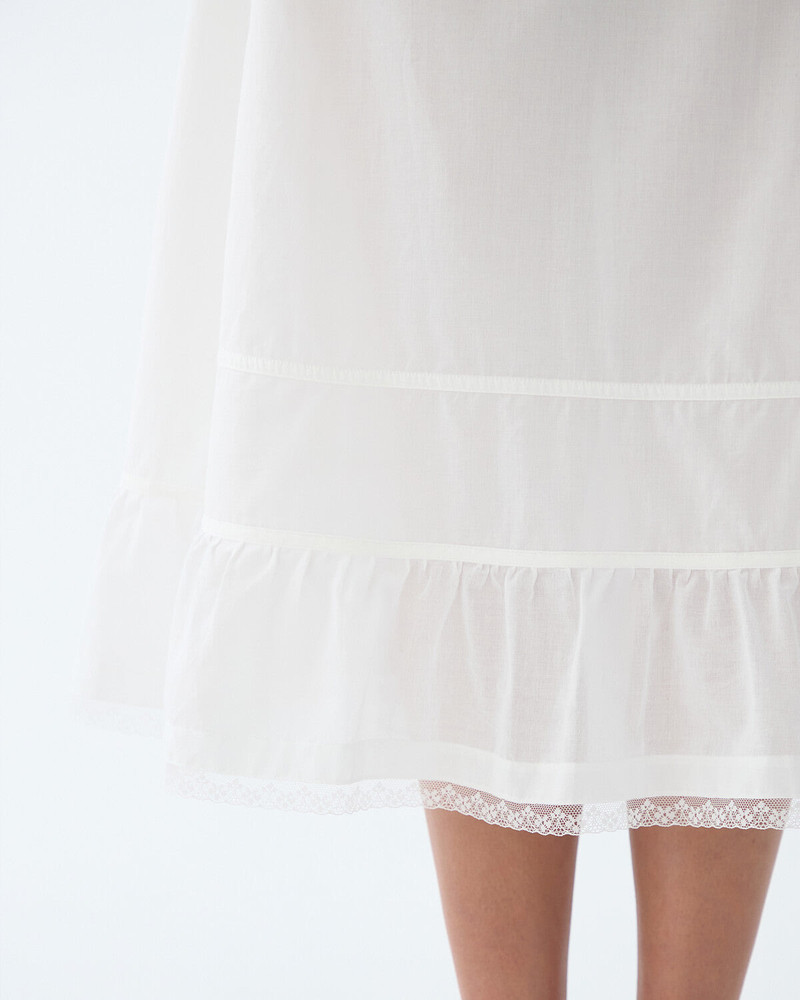 The Petticoat: Cotton Voile White 5