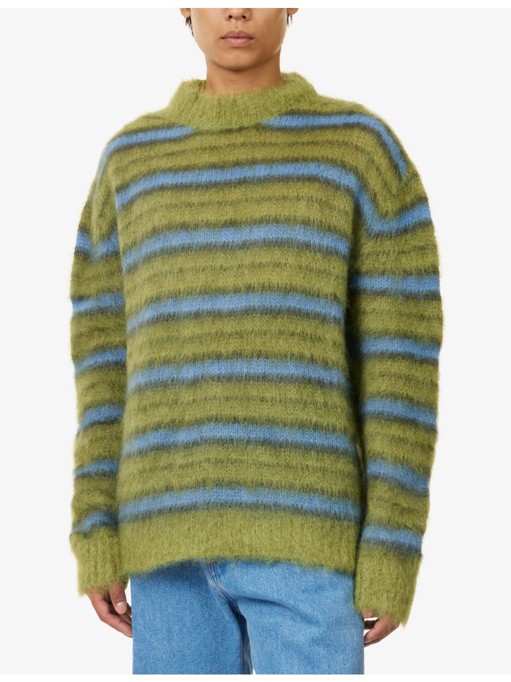 Fuzzy Wuzzy Striped Wool-Blend Jumper - 3