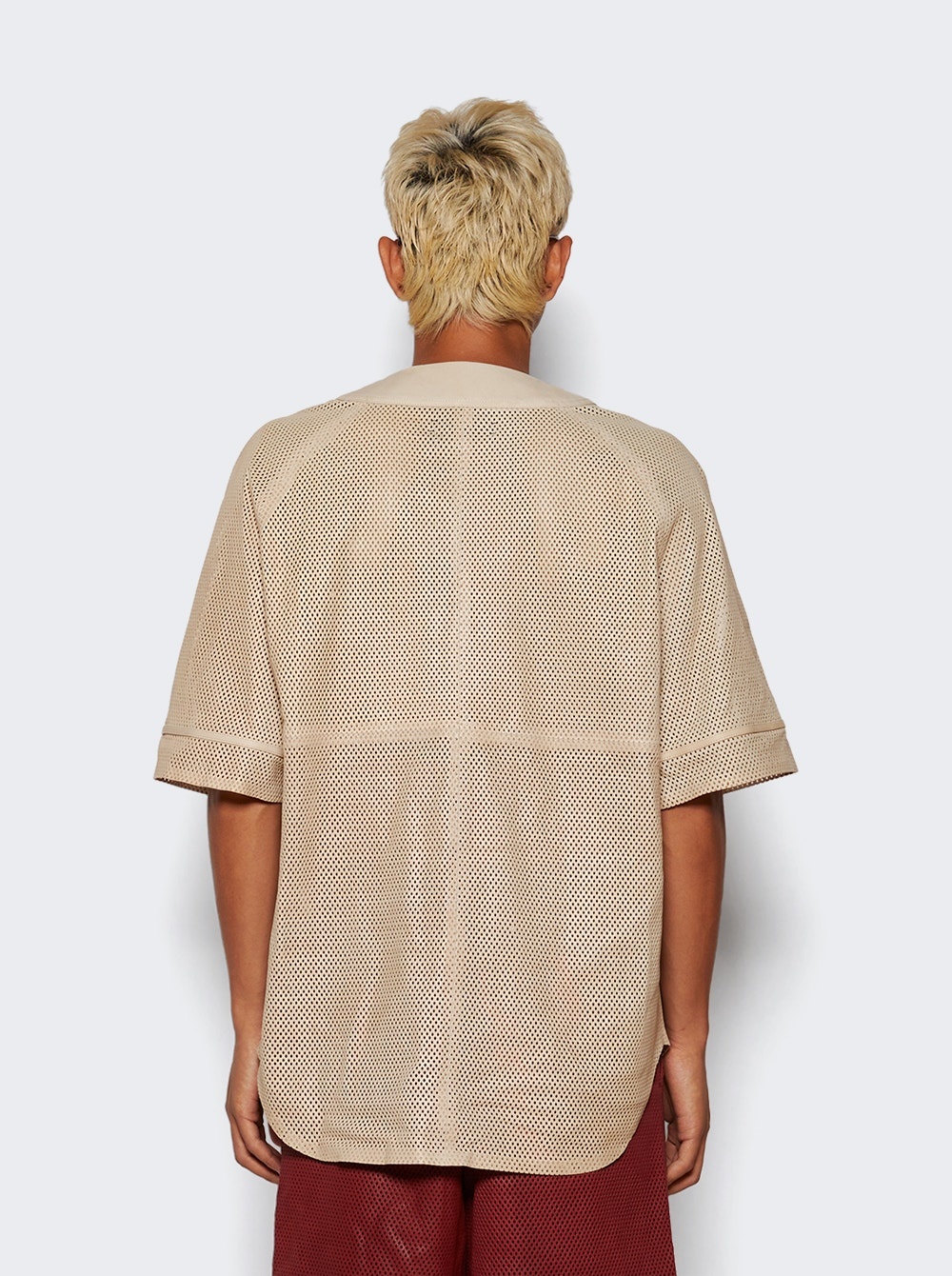 Ma Perforated Baseball Shirt Birch - 5