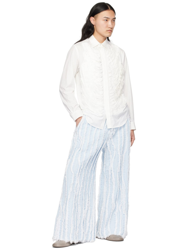 TAAKK Blue Frayed Edge Jeans outlook