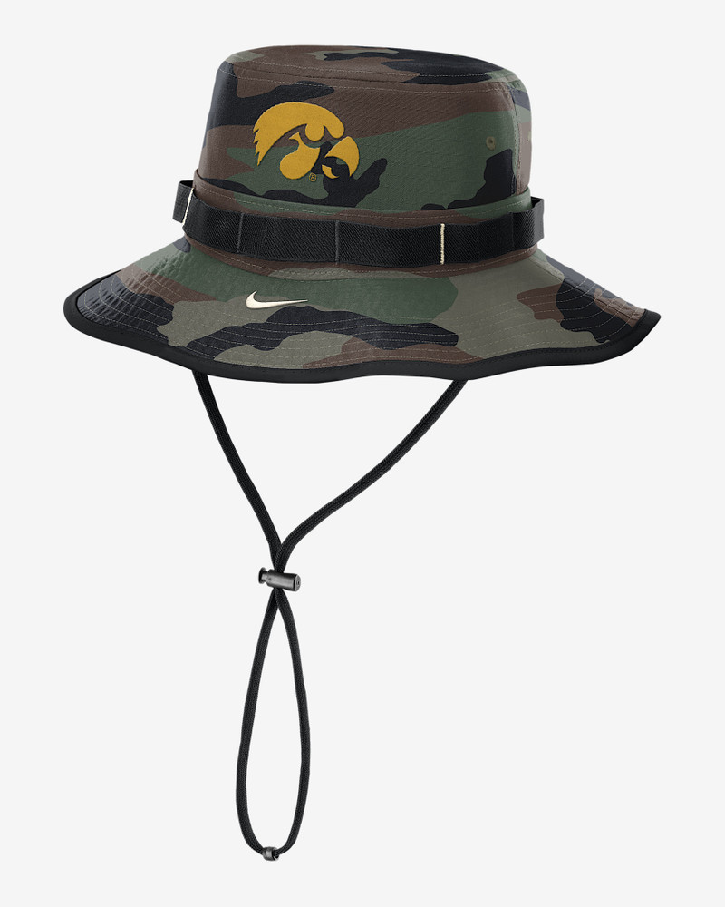 Iowa 2025 Military Appreciation Boonie Men's Nike Dri-FIT College Bucket Hat 1