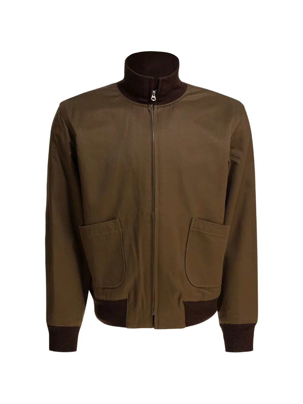 patch-pocket bomber jacket - 1